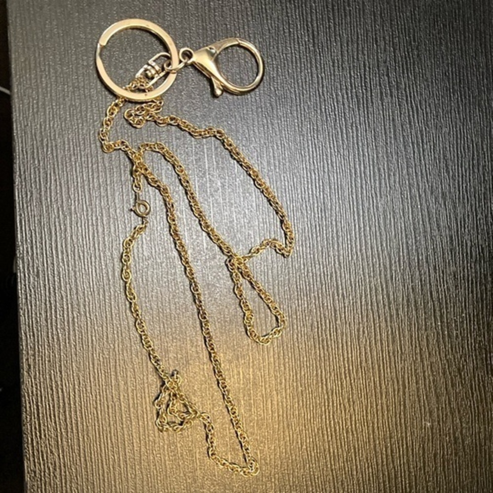 Gold Chain Keychain Accessory